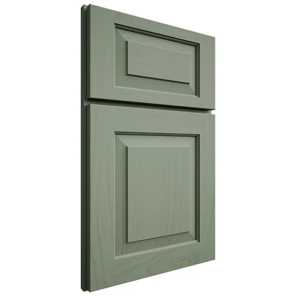 Shiloh Cabinetry Full Overlay Richmond Poplar Plain Cut Moss Door