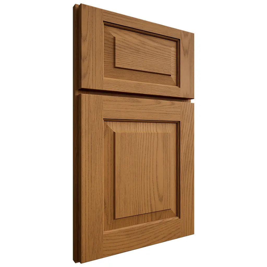 Shiloh Cabinetry Full Overlay Richmond Red Oak Plain Cut Autumn Door