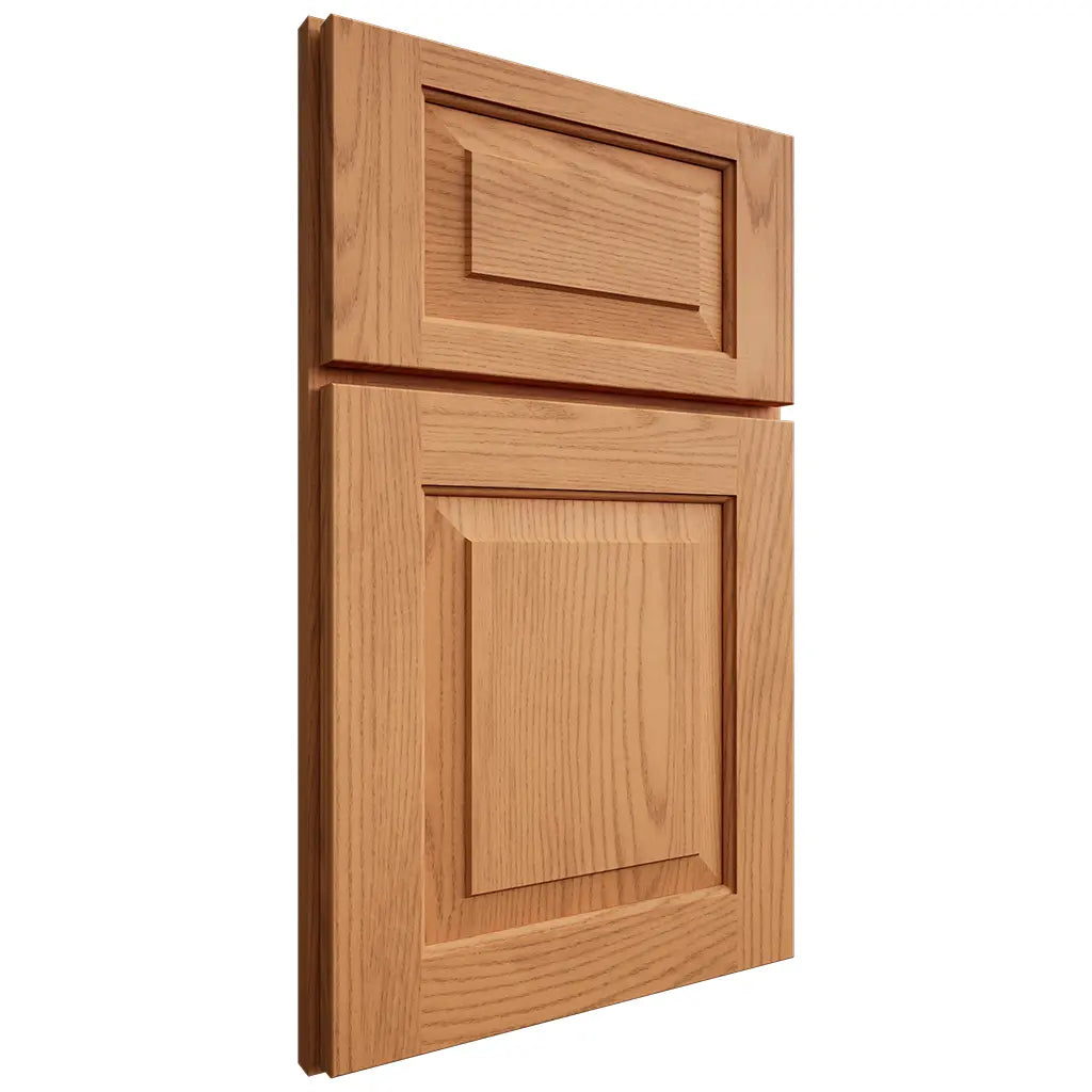Shiloh Cabinetry Full Overlay Richmond Red Oak Plain Cut Medium Door
