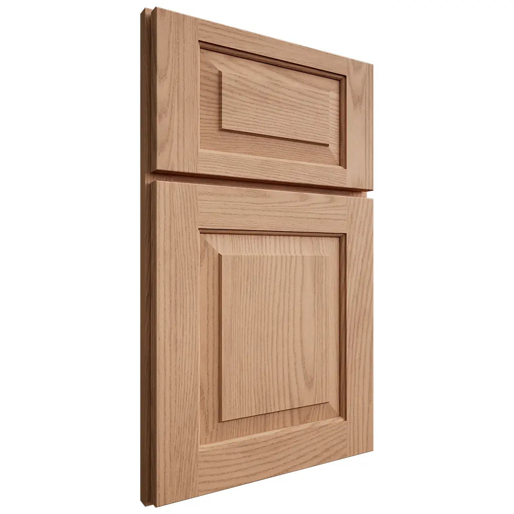 Shiloh Cabinetry Full Overlay Richmond Red Oak Plain Cut Natural Door