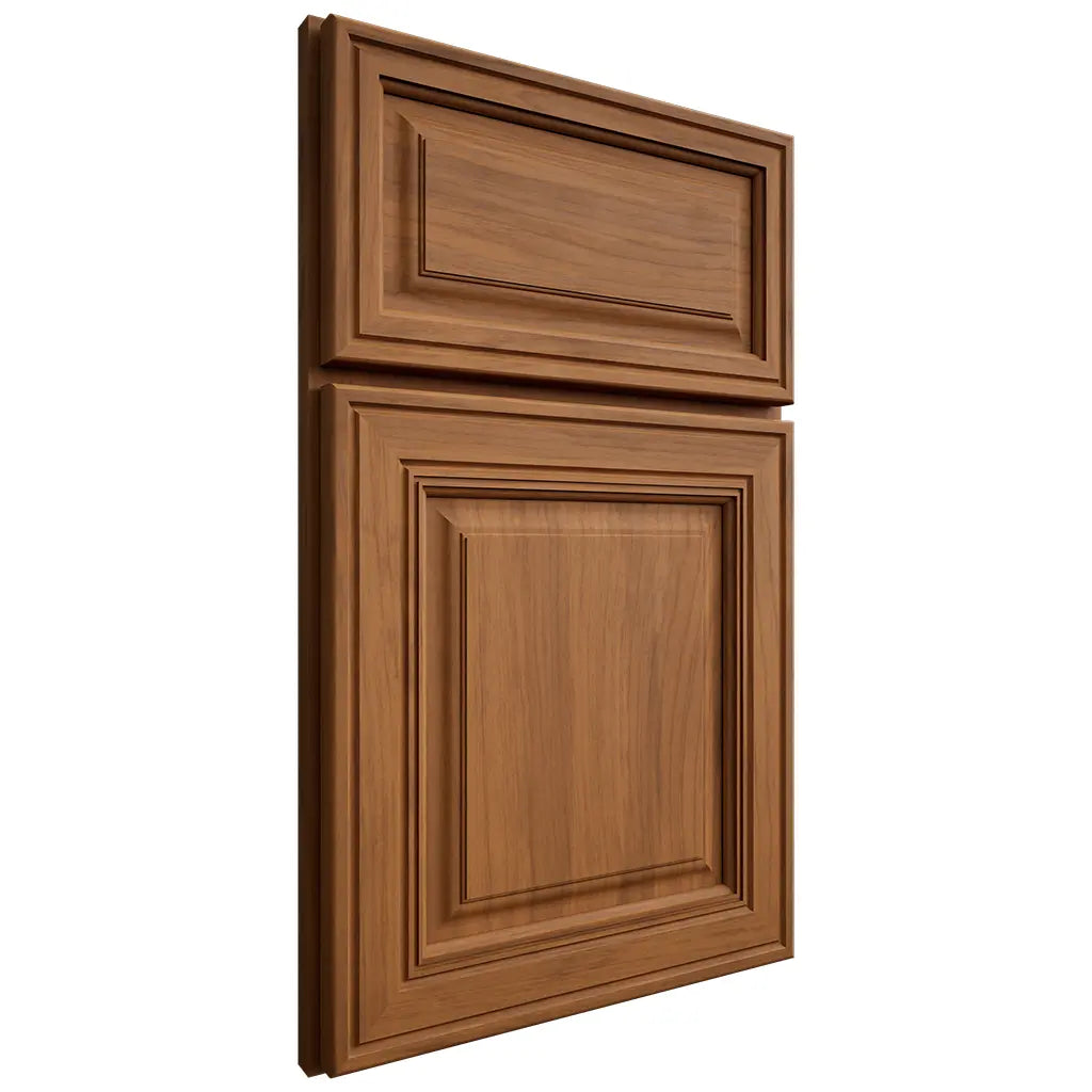 Shiloh Cabinetry Full Overlay Savannah Hickory Plain Cut Chestnut Door