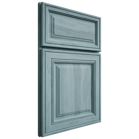 Shiloh Cabinetry Full Overlay Savannah Hickory Plain Cut Sky Door