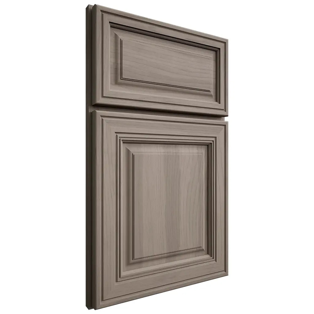 Shiloh Cabinetry Full Overlay Savannah Hickory Plain Cut Sterling Door