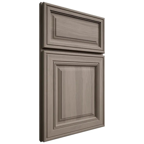 Shiloh Cabinetry Full Overlay Savannah Hickory Plain Cut Sterling Door