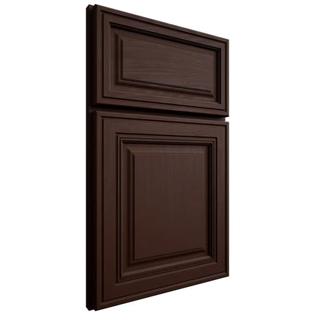 Shiloh Cabinetry Full Overlay Savannah Maple Plain Cut Cocoa Door