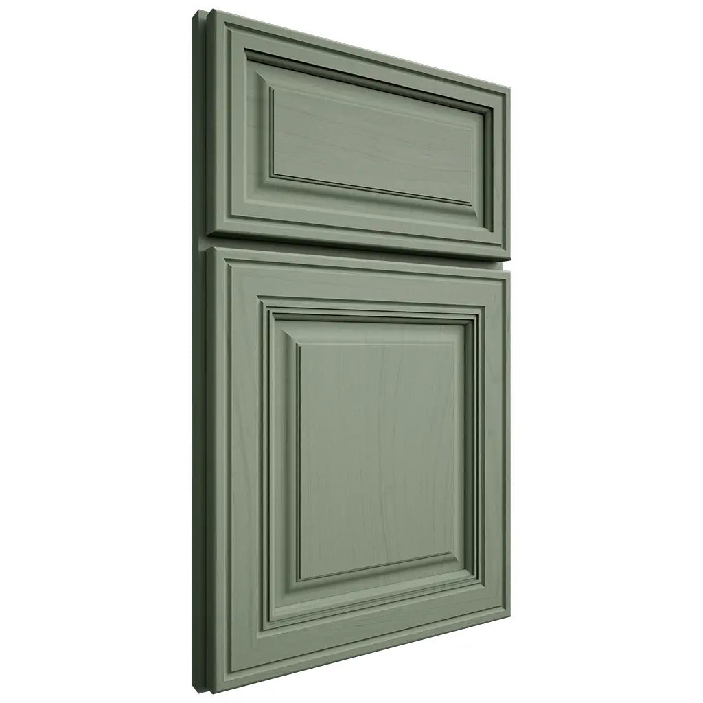 Shiloh Cabinetry Full Overlay Savannah Poplar Plain Cut Moss Door