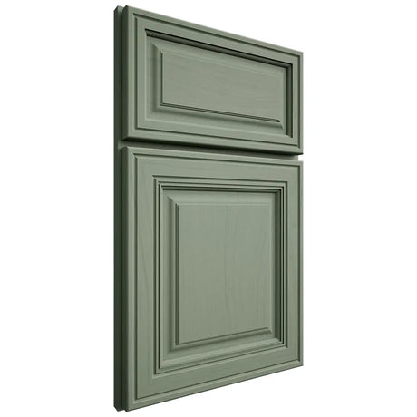 Shiloh Cabinetry Full Overlay Savannah Poplar Plain Cut Moss Door
