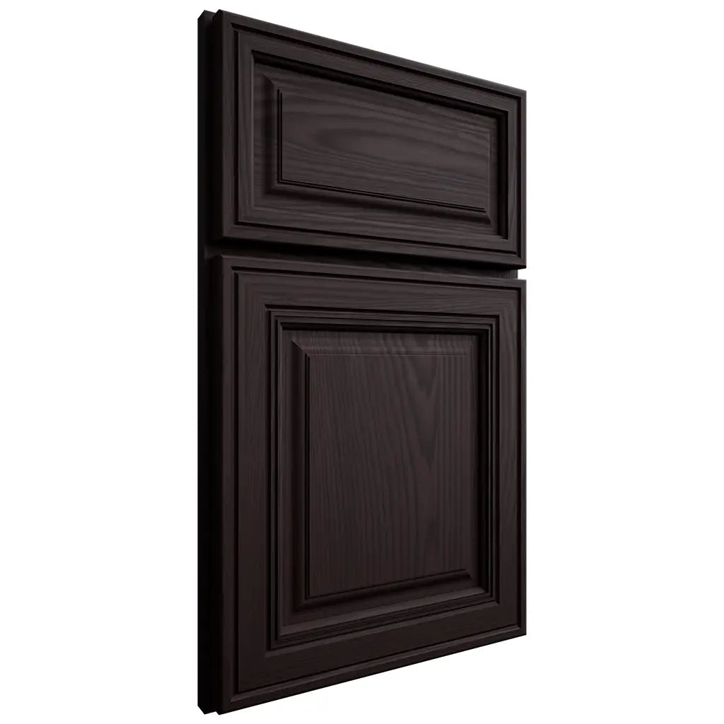 Shiloh Cabinetry Full Overlay Savannah Red Oak Plain Cut Espresso Door