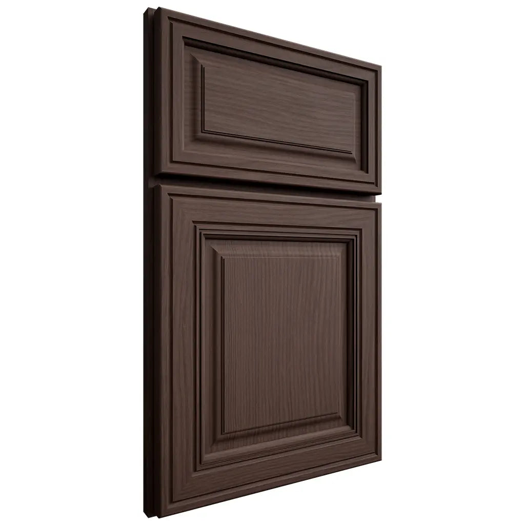 Shiloh Cabinetry Full Overlay Savannah White Oak Plain Cut Dusk Door