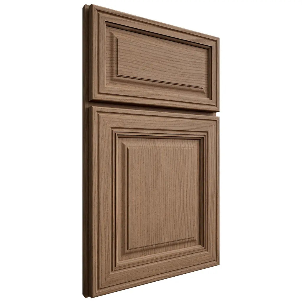 Shiloh Cabinetry Full Overlay Savannah White Oak Plain Cut Medium Door