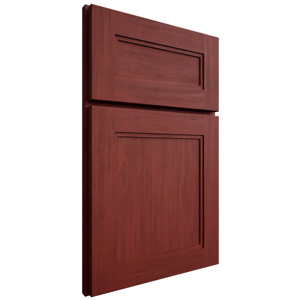 Shiloh Cabinetry Full Overlay Scottsdale Cherry Plain Cut Red Door
