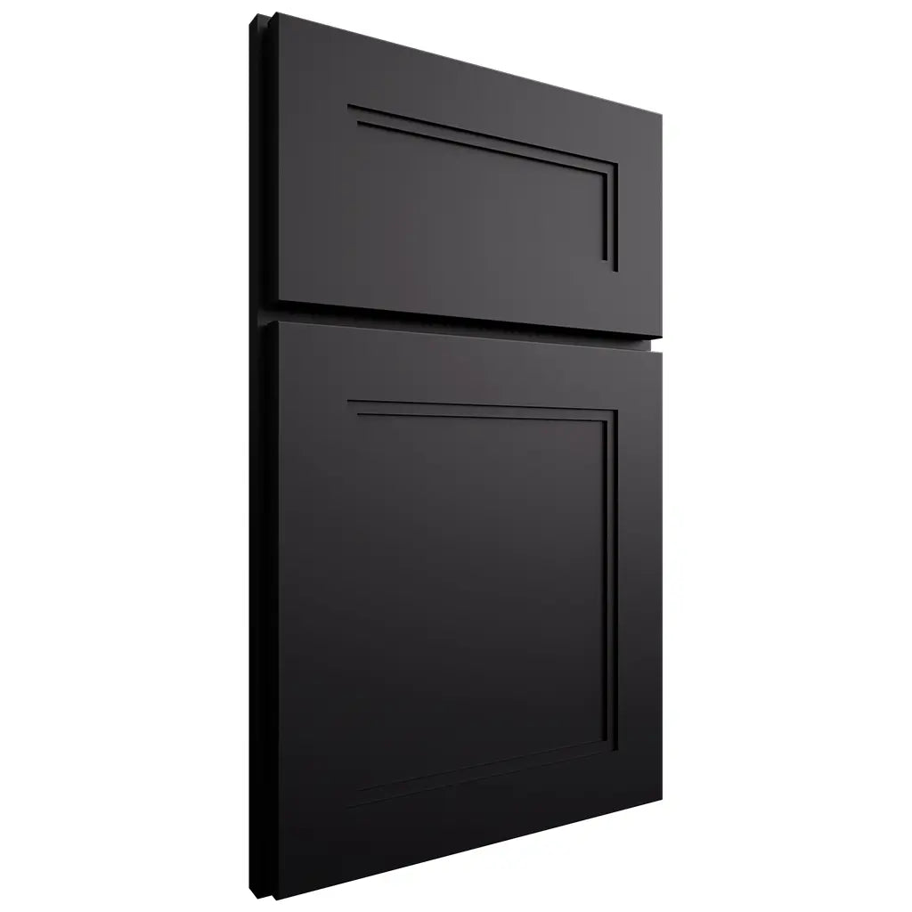 Shiloh Cabinetry Full Overlay Scottsdale Paintable Black Door