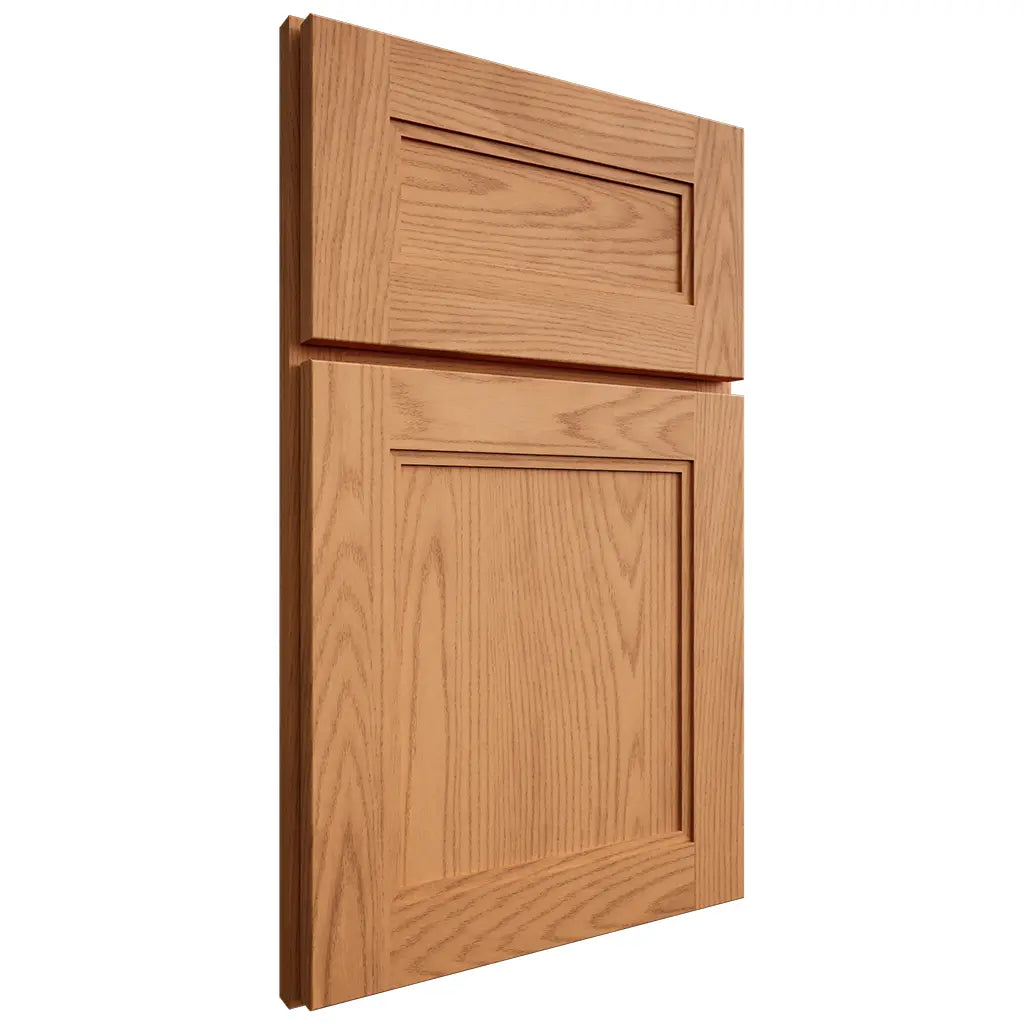 Shiloh Cabinetry Full Overlay Scottsdale Red Oak Plain Cut Medium Door
