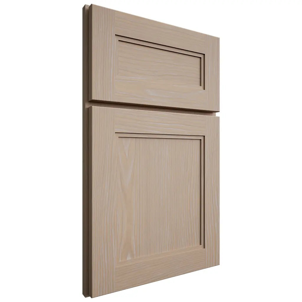 Shiloh Cabinetry Full Overlay Scottsdale White Oak Plain Cut Straw Door