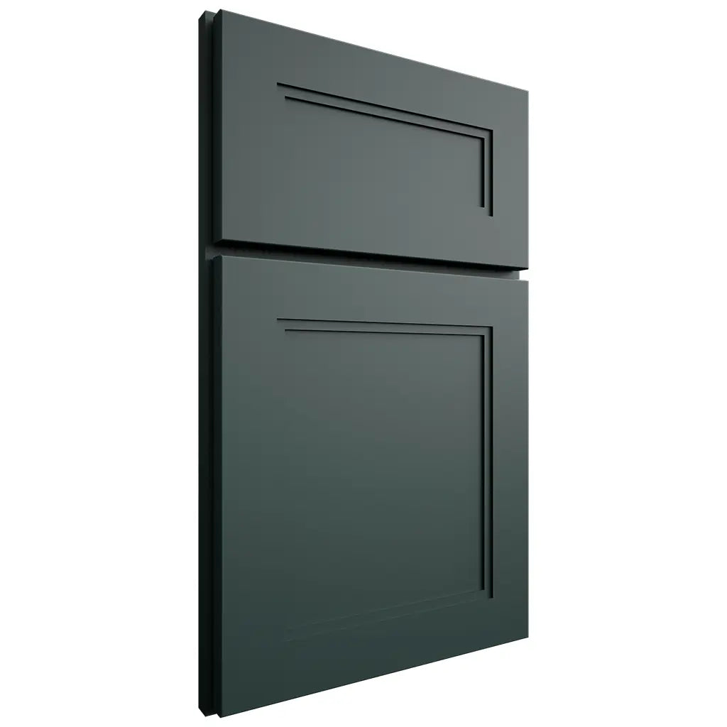 Shiloh Cabinetry Full Overlay Scottsdale One Paintable Billiard Green Door