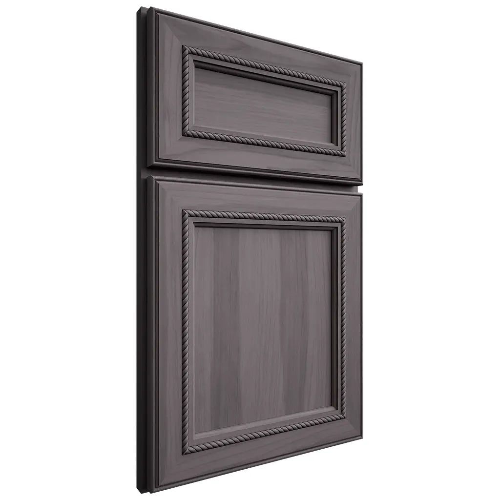 Shiloh Cabinetry Full Overlay Shelby Hickory Plain Cut Cadet Door