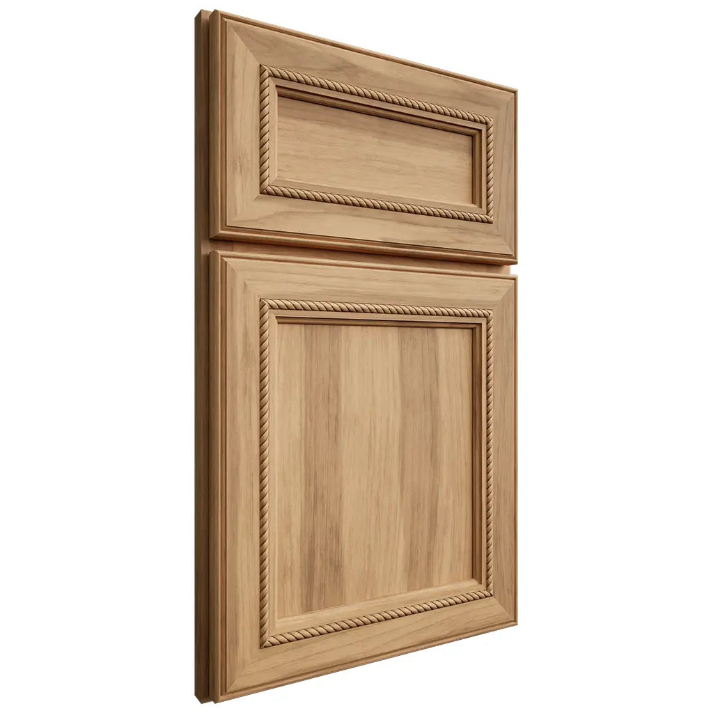 Shiloh Cabinetry Full Overlay Shelby Hickory Plain Cut Natural Door