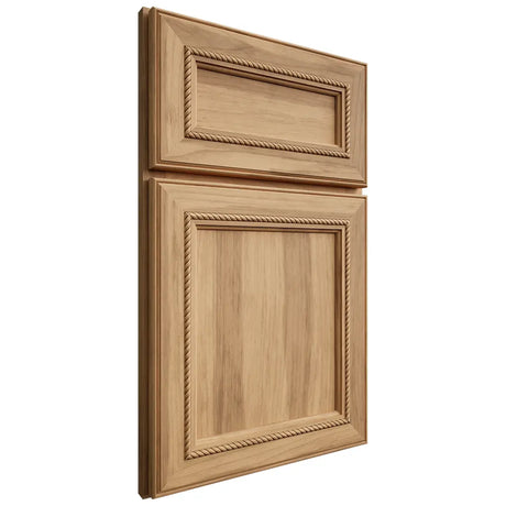 Shiloh Cabinetry Full Overlay Shelby Hickory Plain Cut Natural Door
