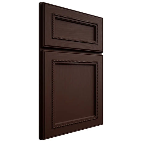 Shiloh Cabinetry Full Overlay Shelby Maple Plain Cut Cocoa Door