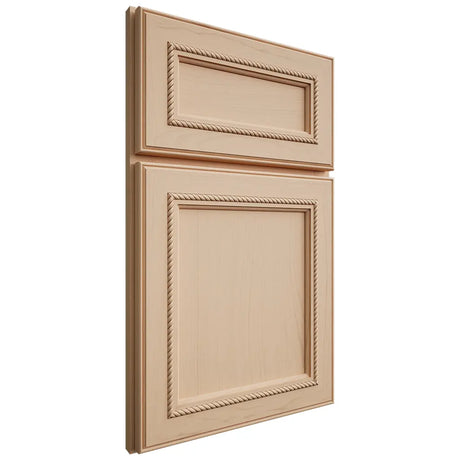 Shiloh Cabinetry Full Overlay Shelby Maple Plain Cut Natural Door