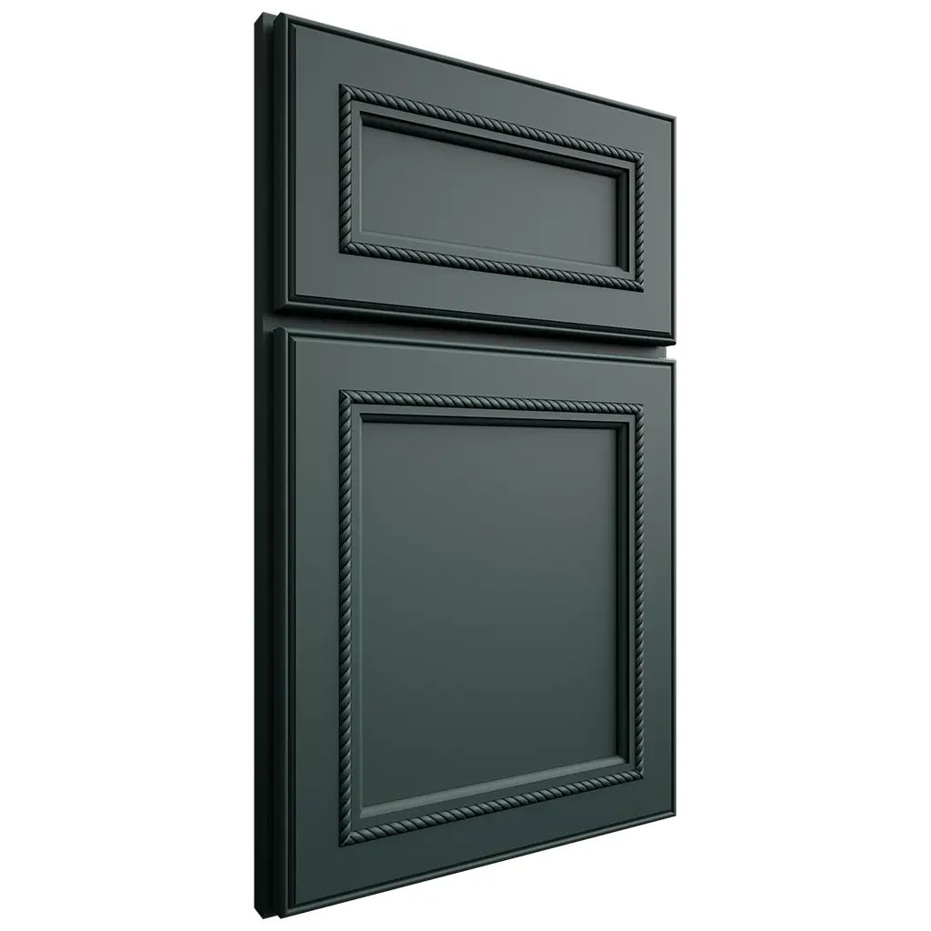 Shiloh Cabinetry Full Overlay Shelby Paintable Billiard Green Door