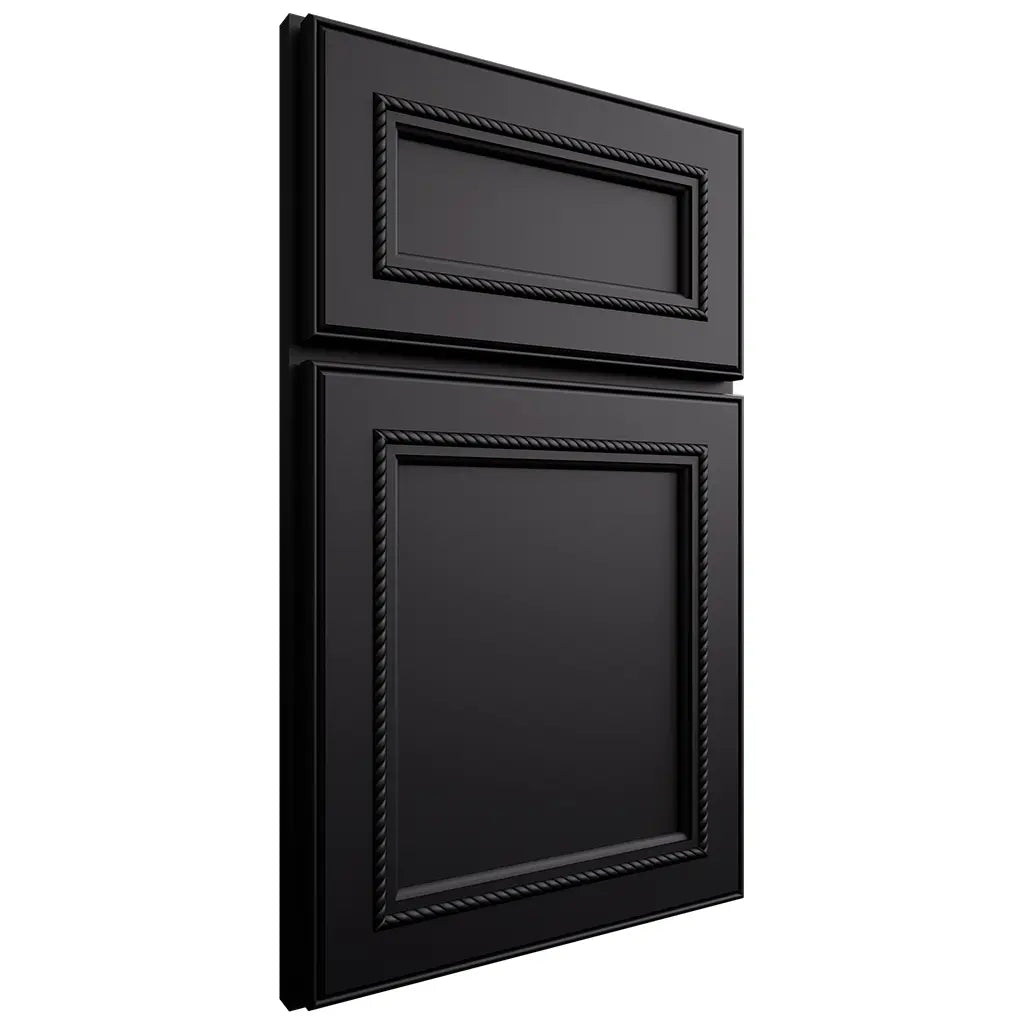 Shiloh Cabinetry Full Overlay Shelby Paintable Black Door