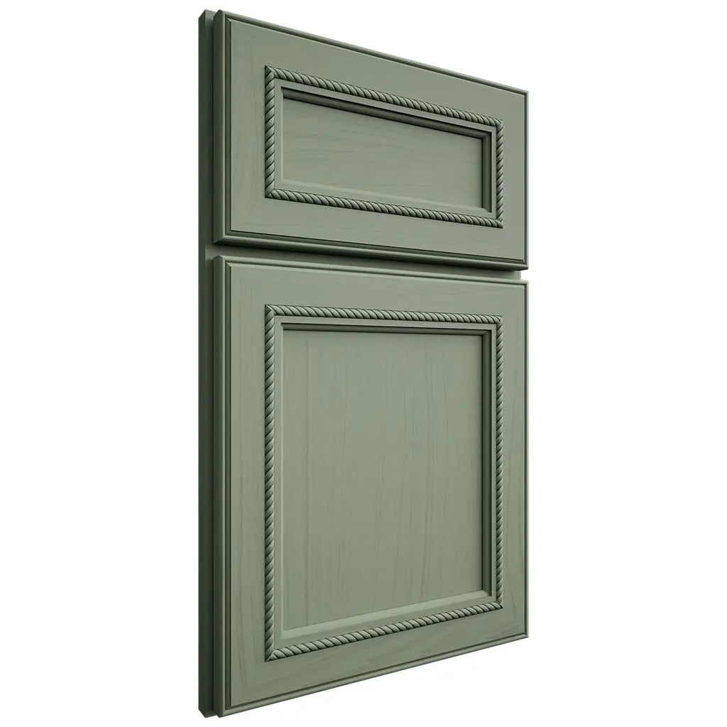 Shiloh Cabinetry Full Overlay Shelby Poplar Plain Cut Moss Door