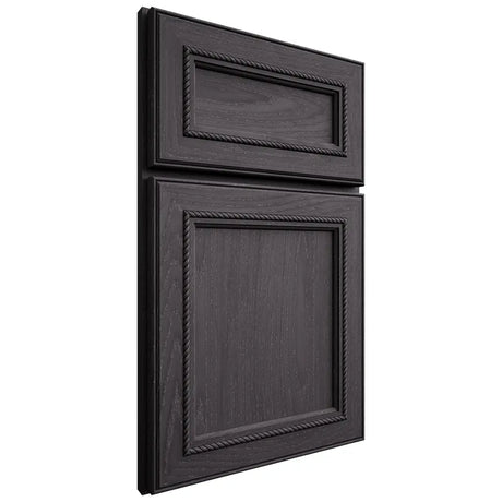 Shiloh Cabinetry Full Overlay Shelby Red Oak Plain Cut Harbor Door