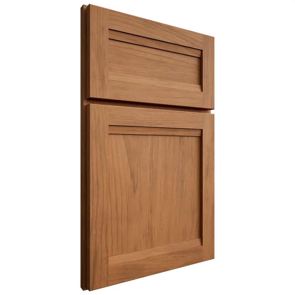 Shiloh Cabinetry Full Overlay Somerset Alder Plain Cut Caramel Door