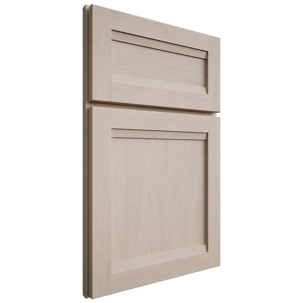 Shiloh Cabinetry Full Overlay Somerset Alder Plain Cut White Sands Door