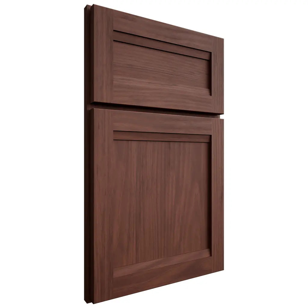 Shiloh Cabinetry Full Overlay Somerset Cherry Plain Cut Bourbon Door