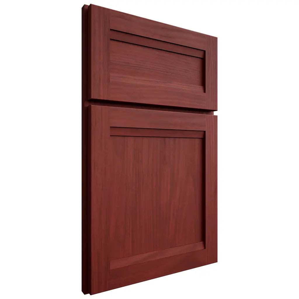 Shiloh Cabinetry Full Overlay Somerset Cherry Plain Cut Red Door
