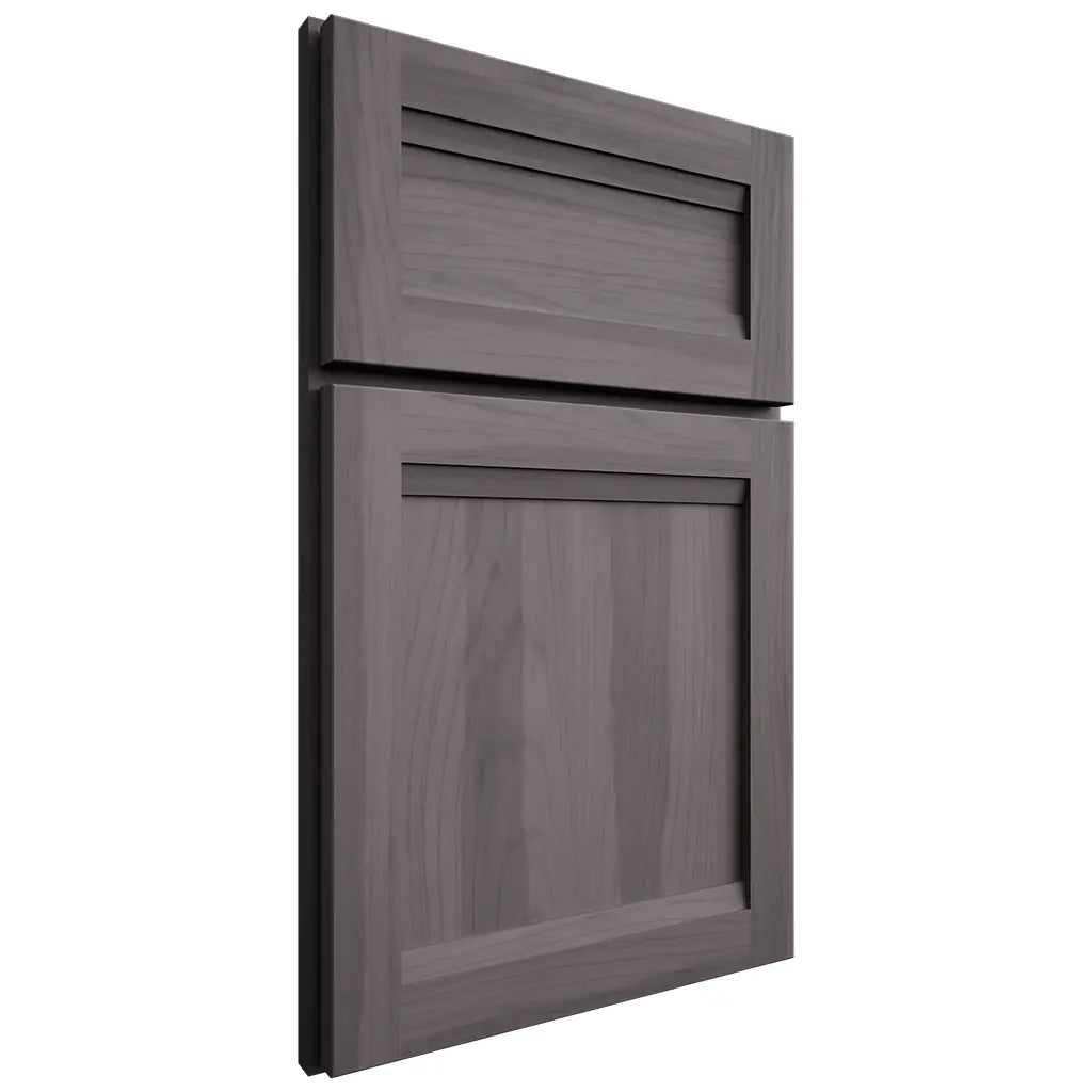 Shiloh Cabinetry Full Overlay Somerset Hickory Plain Cut Cadet Door
