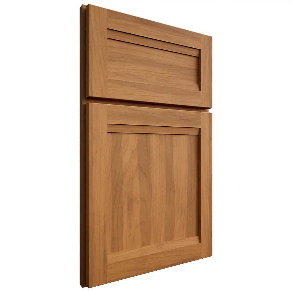 Shiloh Cabinetry Full Overlay Somerset Hickory Plain Cut Medium Door