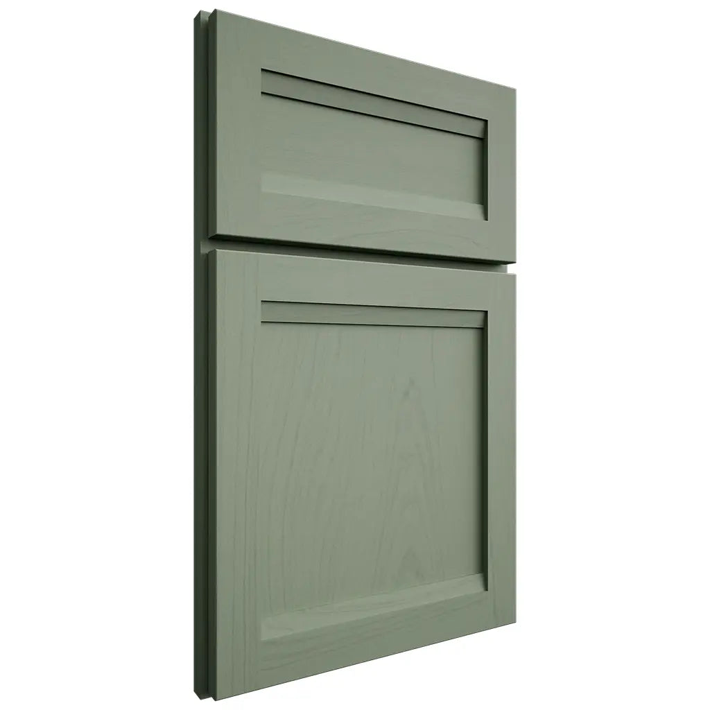 Shiloh Cabinetry Full Overlay Somerset Poplar Plain Cut Moss Door