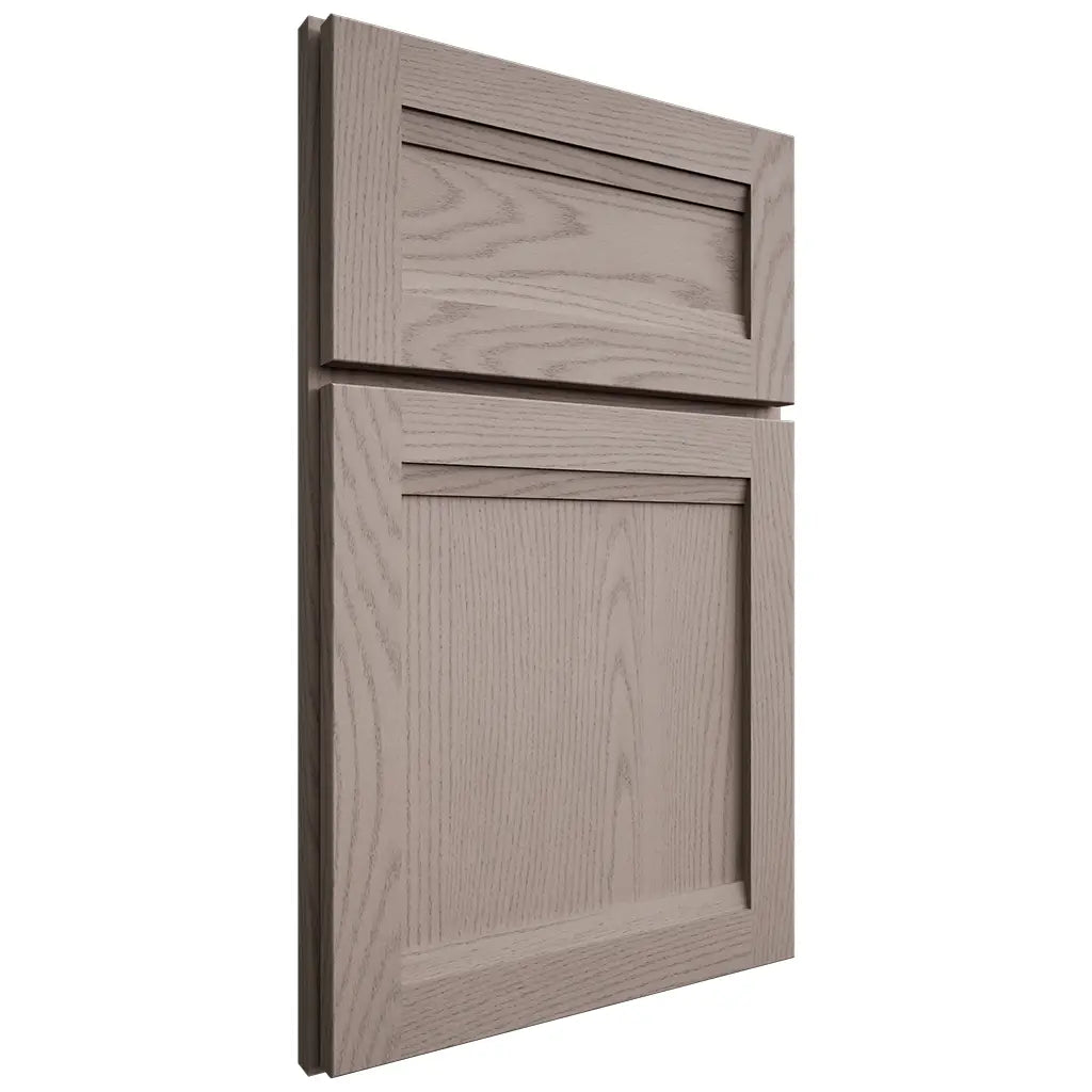Shiloh Cabinetry Full Overlay Somerset Red Oak Plain Cut Sterling Door