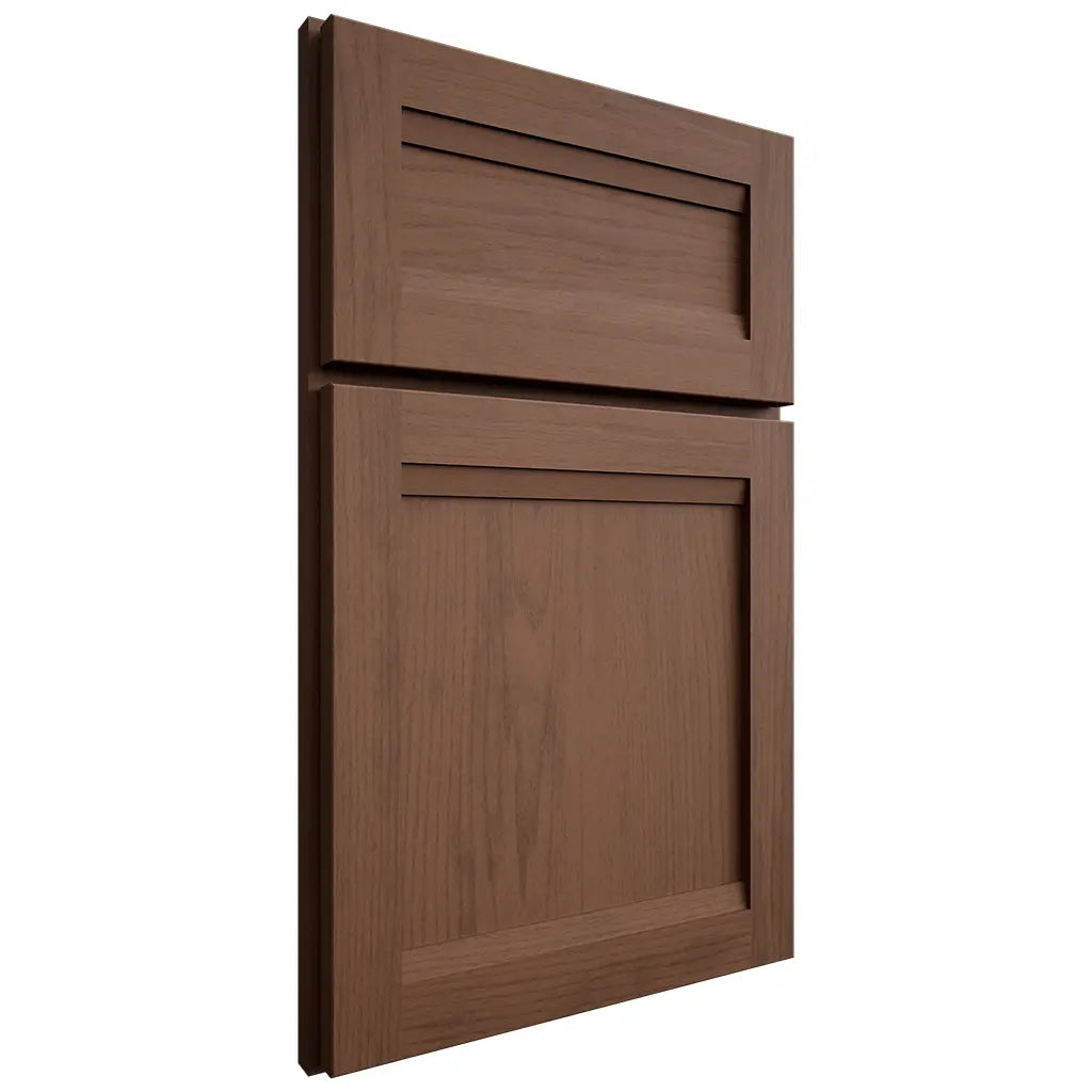 Shiloh Cabinetry Full Overlay Somerset Walnut Plain Cut Natural Door