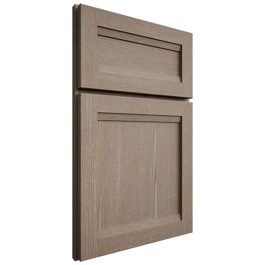 Shiloh Cabinetry Full Overlay Somerset White Oak Quarter Sawn Almond Door