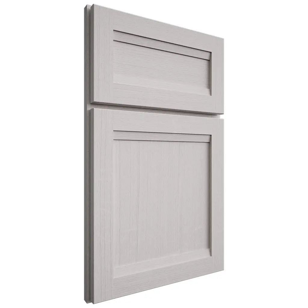 Shiloh Cabinetry Full Overlay Somerset White Oak Quarter Sawn Cotton Door