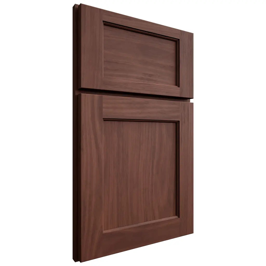 Shiloh Cabinetry Full Overlay Square Flat Cherry Plain Cut Bourbon Door