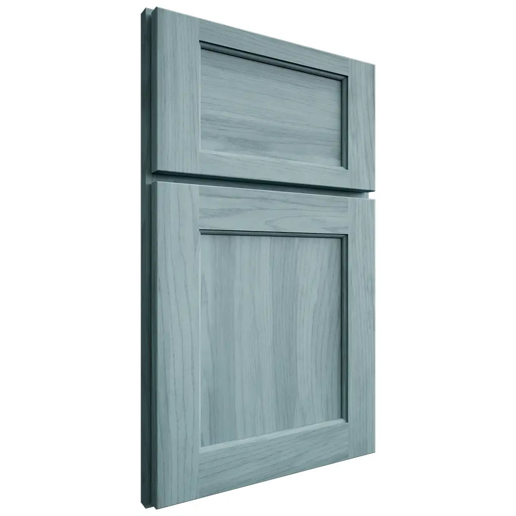 Shiloh Cabinetry Full Overlay Square Flat Hickory Plain Cut Sky Door