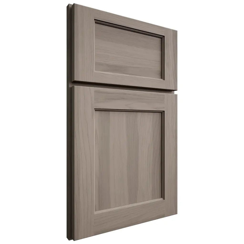 Shiloh Cabinetry Full Overlay Square Flat Hickory Plain Cut Sterling Door