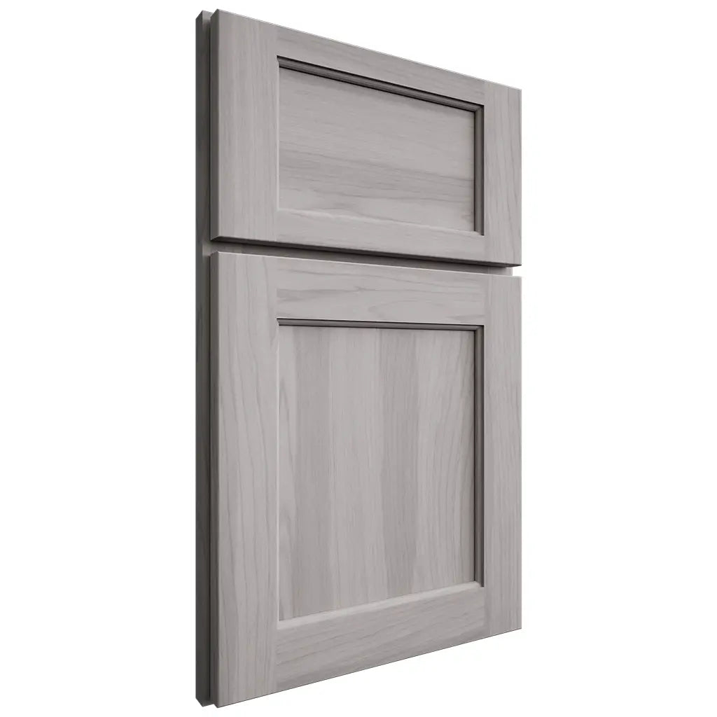 Shiloh Cabinetry Full Overlay Square Flat Hickory Plain Cut Stratus Door