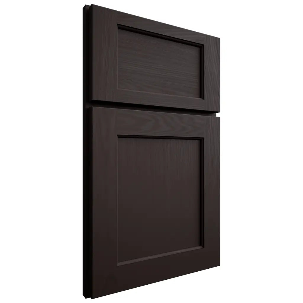 Shiloh Cabinetry Full Overlay Square Flat Maple Plain Cut Espresso Door