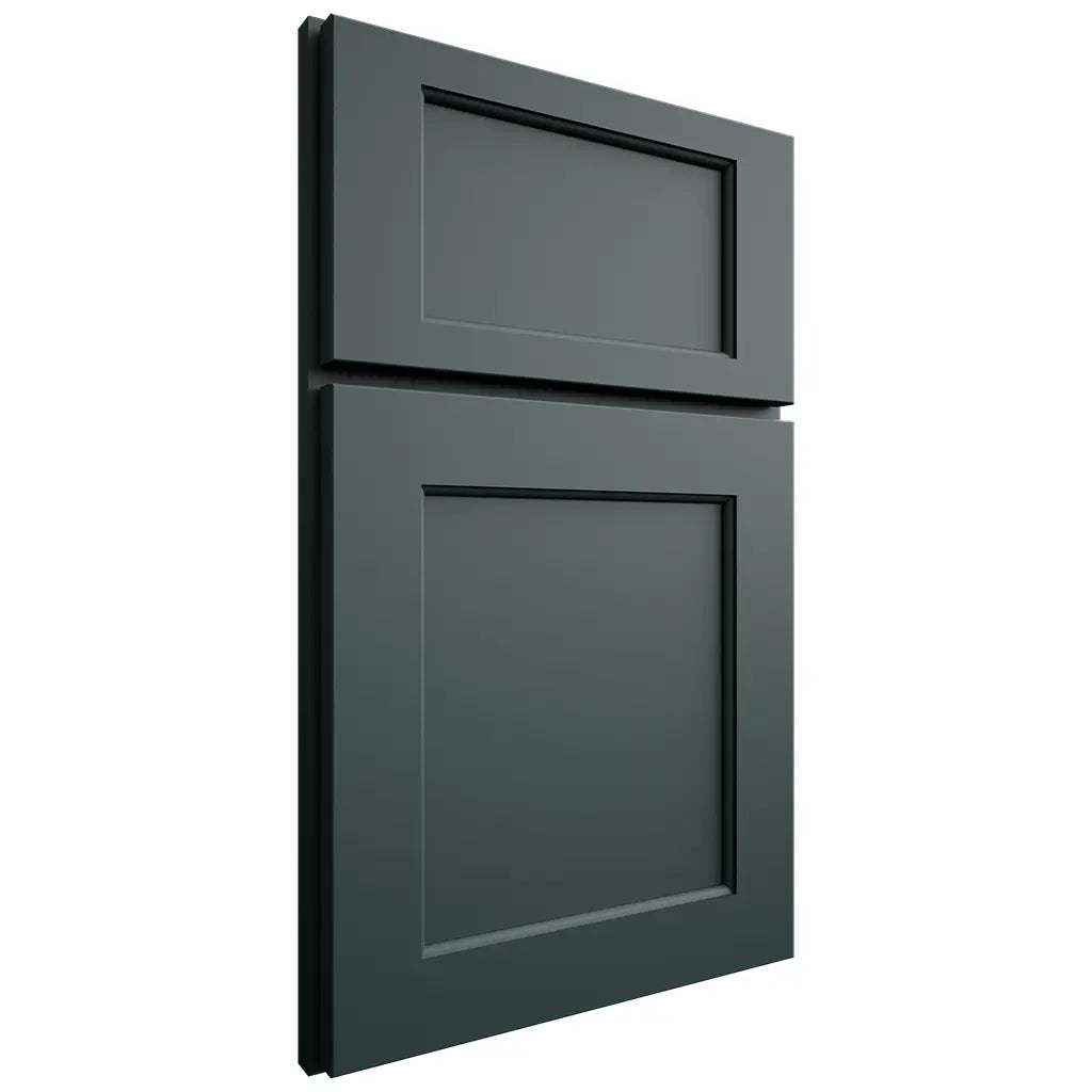 Shiloh Cabinetry Full Overlay Square Flat Paintable Billiard Green Door