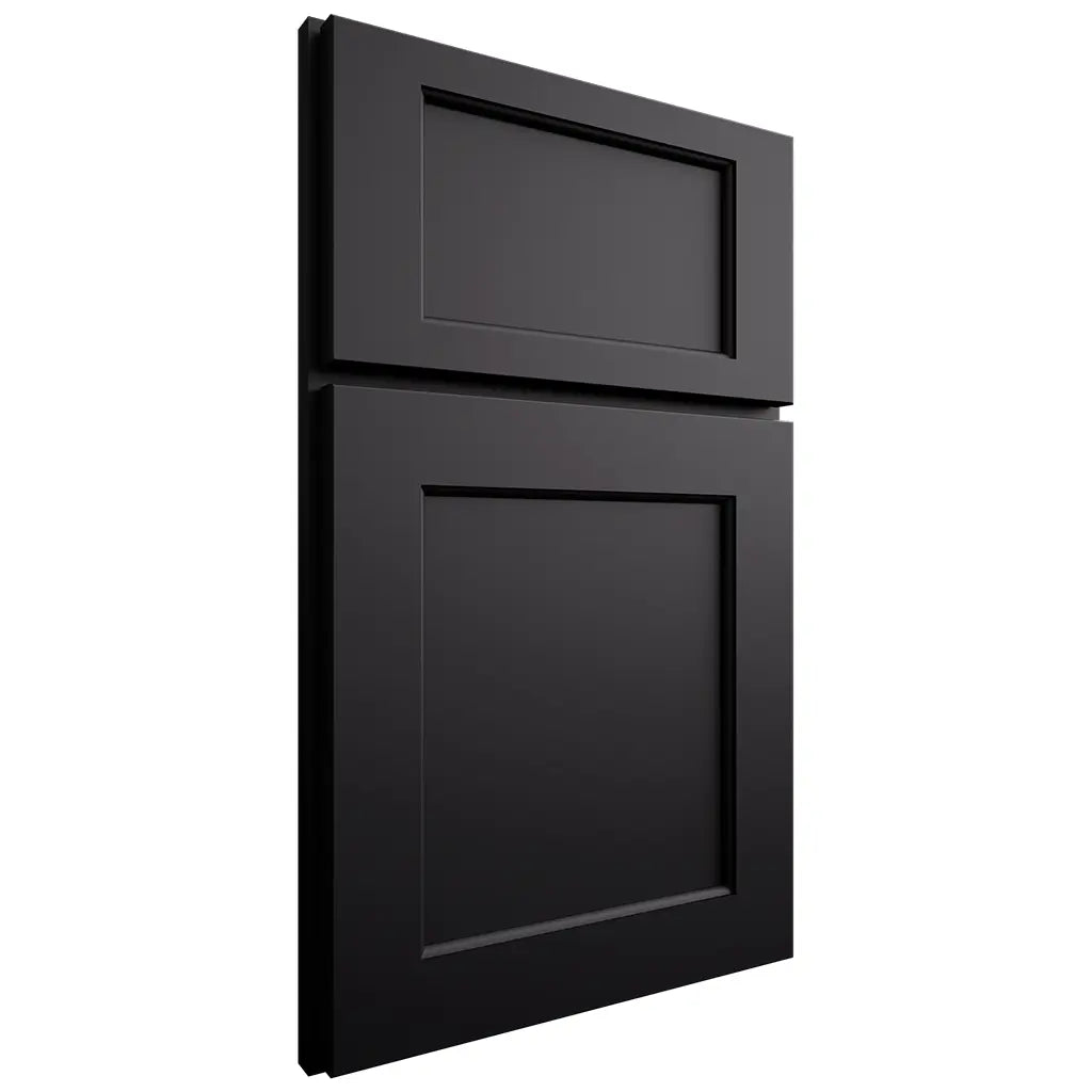 Shiloh Cabinetry Full Overlay Square Flat Paintable Black Door