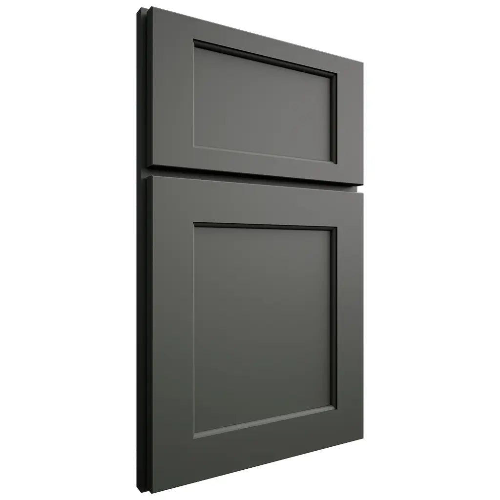 Shiloh Cabinetry Full Overlay Square Flat Paintable Pewter Green Door