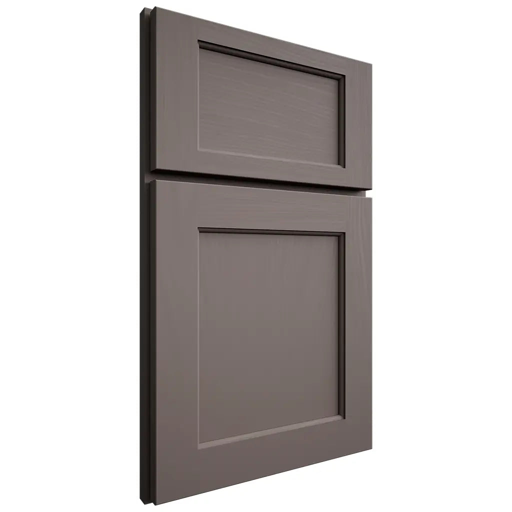 Shiloh Cabinetry Full Overlay Square Flat Poplar Plain Cut Heatherstone Door