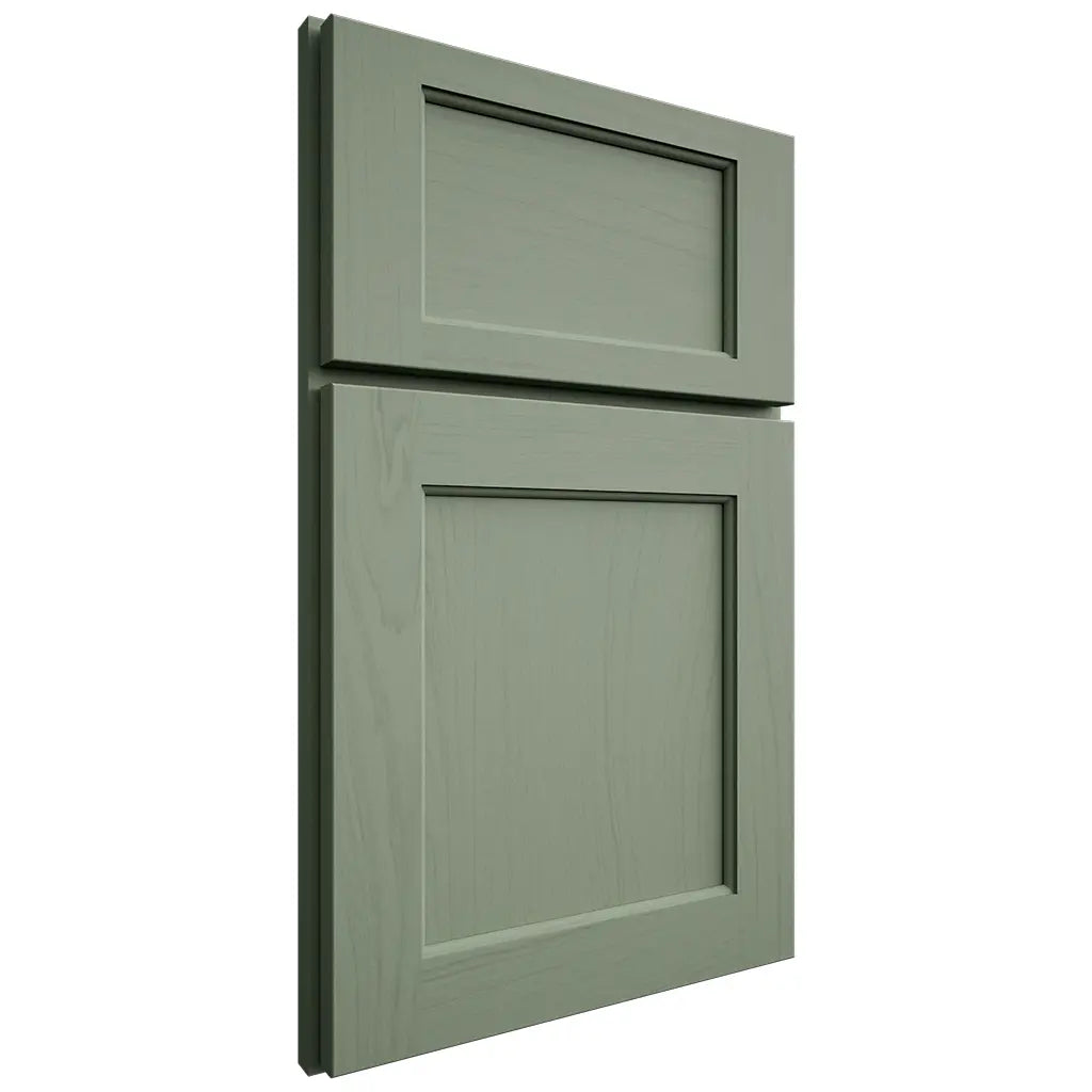 Shiloh Cabinetry Full Overlay Square Flat Poplar Plain Cut Moss Door