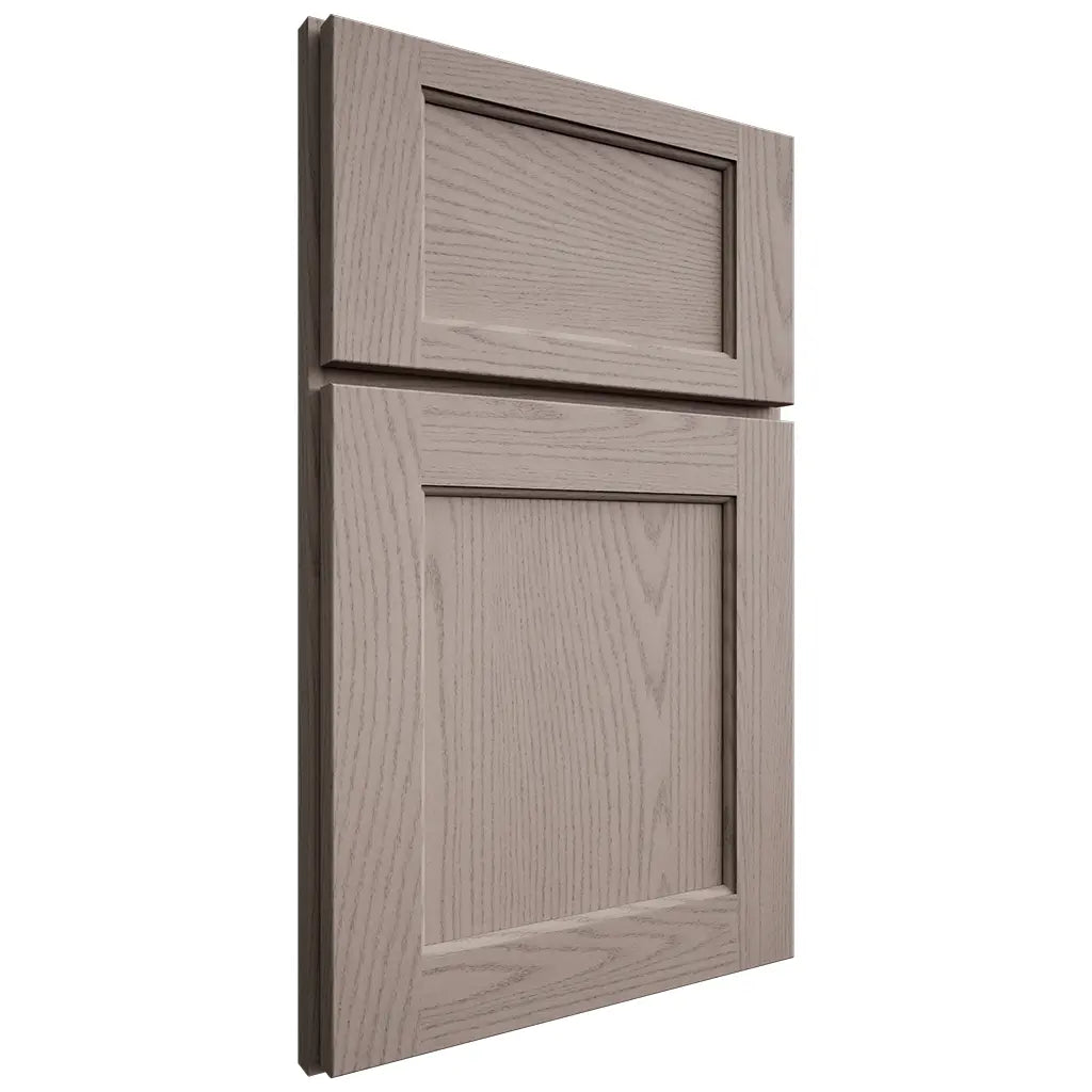 Shiloh Cabinetry Full Overlay Square Flat Red Oak Plain Cut Sterling Door